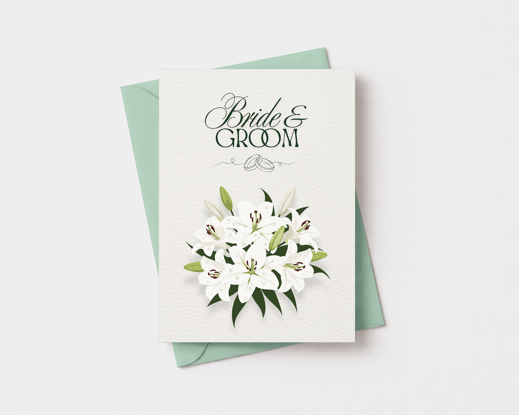 Bride & Groom Wedding Card image 2