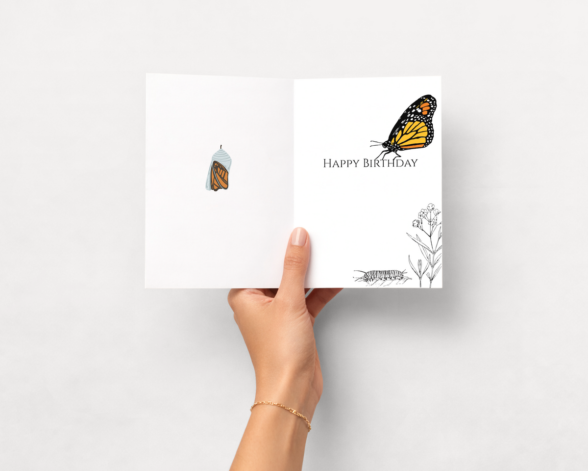 Monarch Butterfly Birthday Card image 3