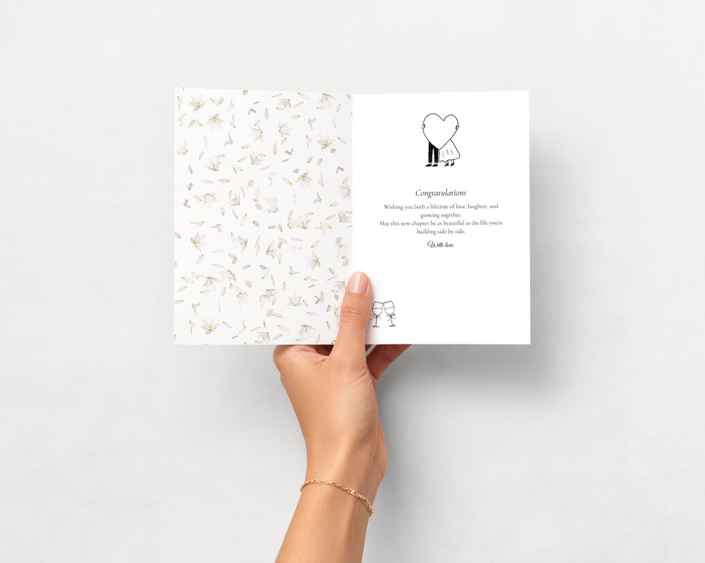 Bride & Groom Wedding Card image 3