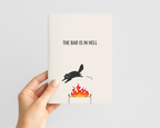 The Bar Is in Hell Birthday Card image 1