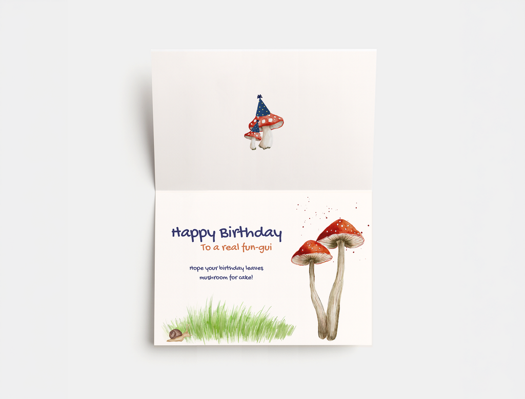 Mushroom Birthday Card image 1