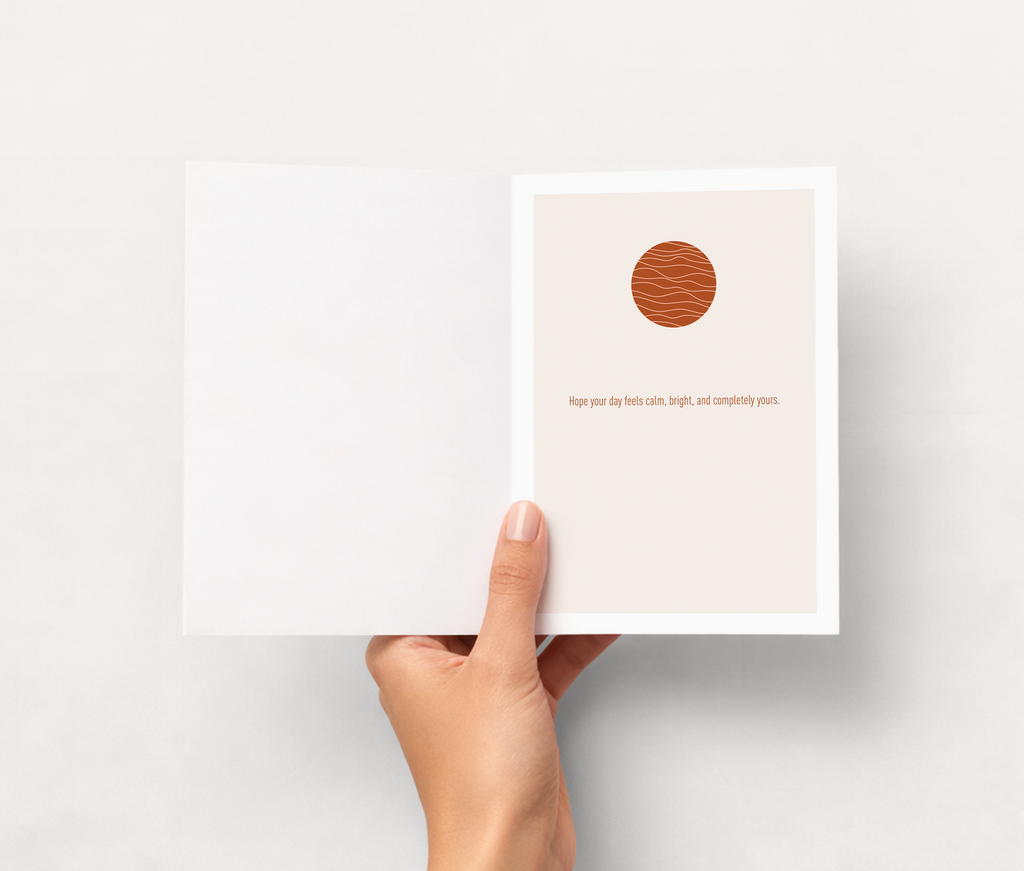 Calm Abstract Birthday Card image 3