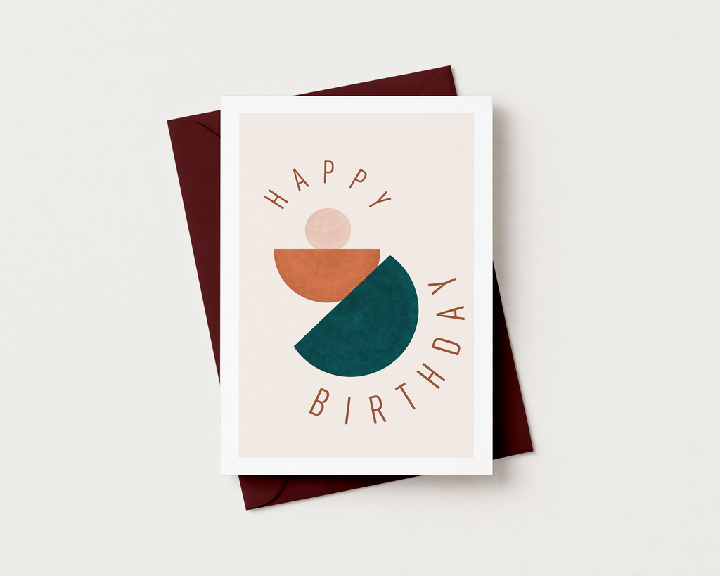 Calm Abstract Birthday Card
