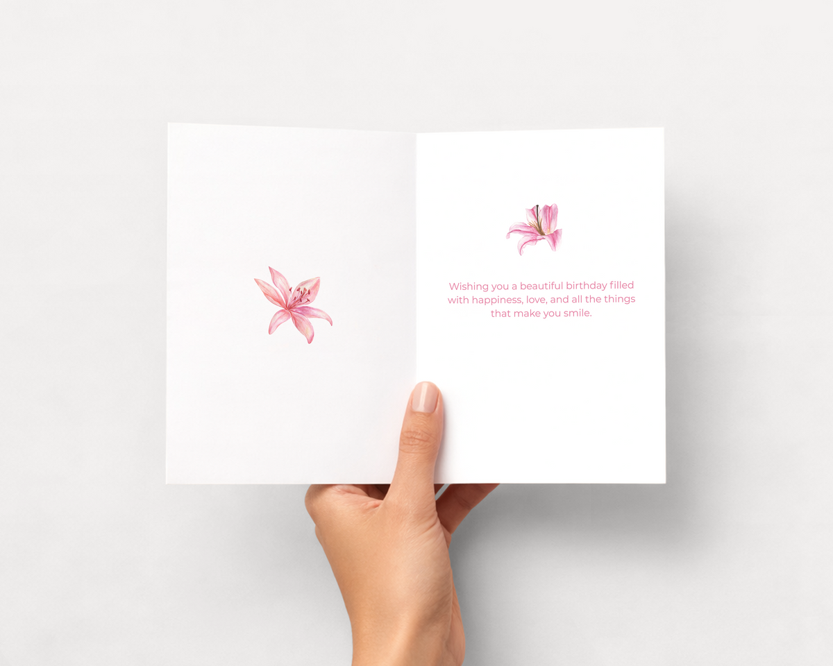 Happy Birthday Stargazer Lily