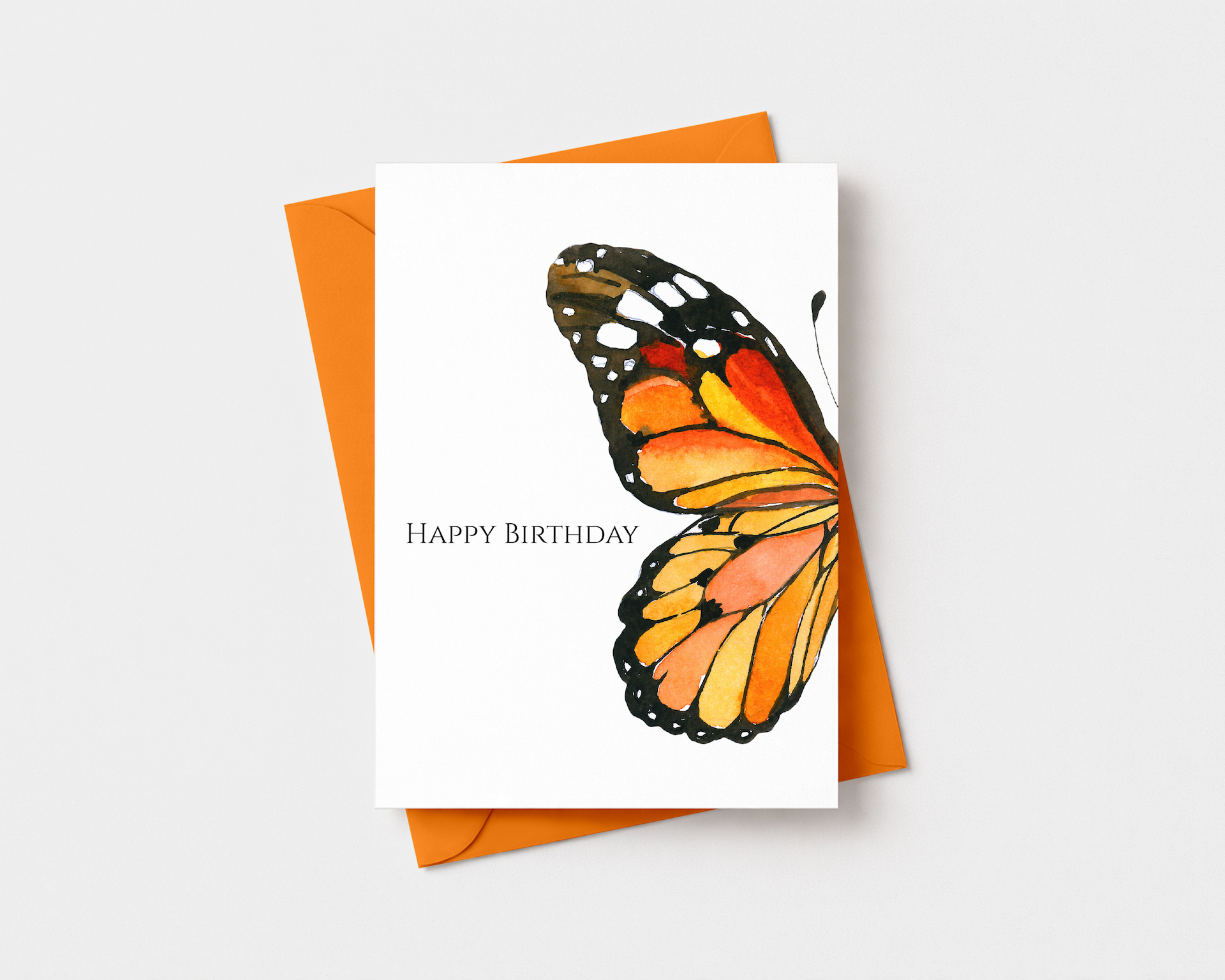 Monarch Butterfly Birthday Card image 2