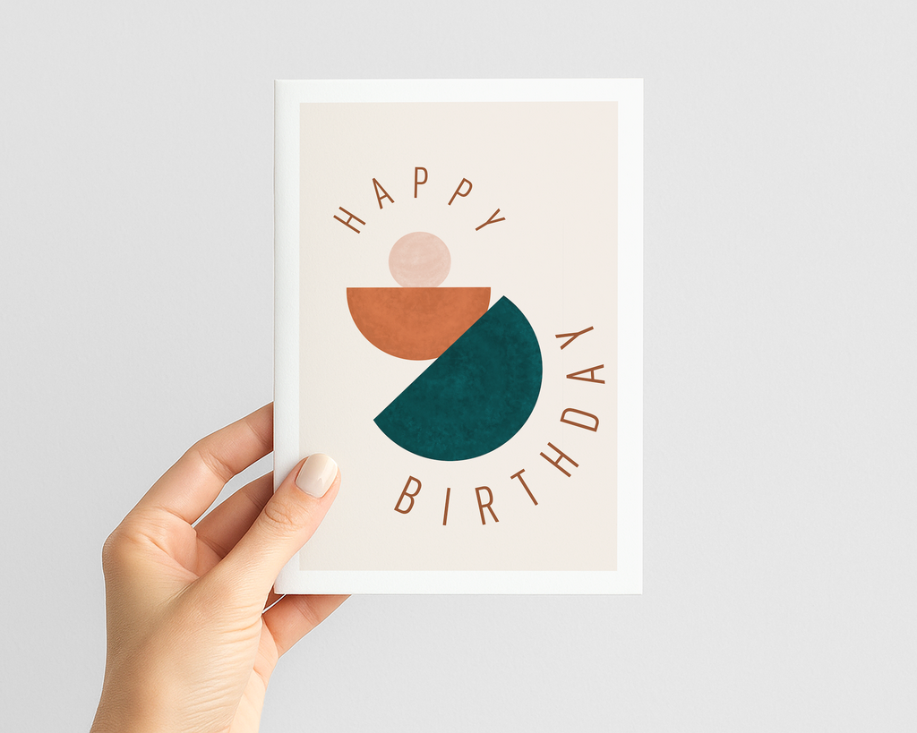 Calm Abstract Birthday Card image 1